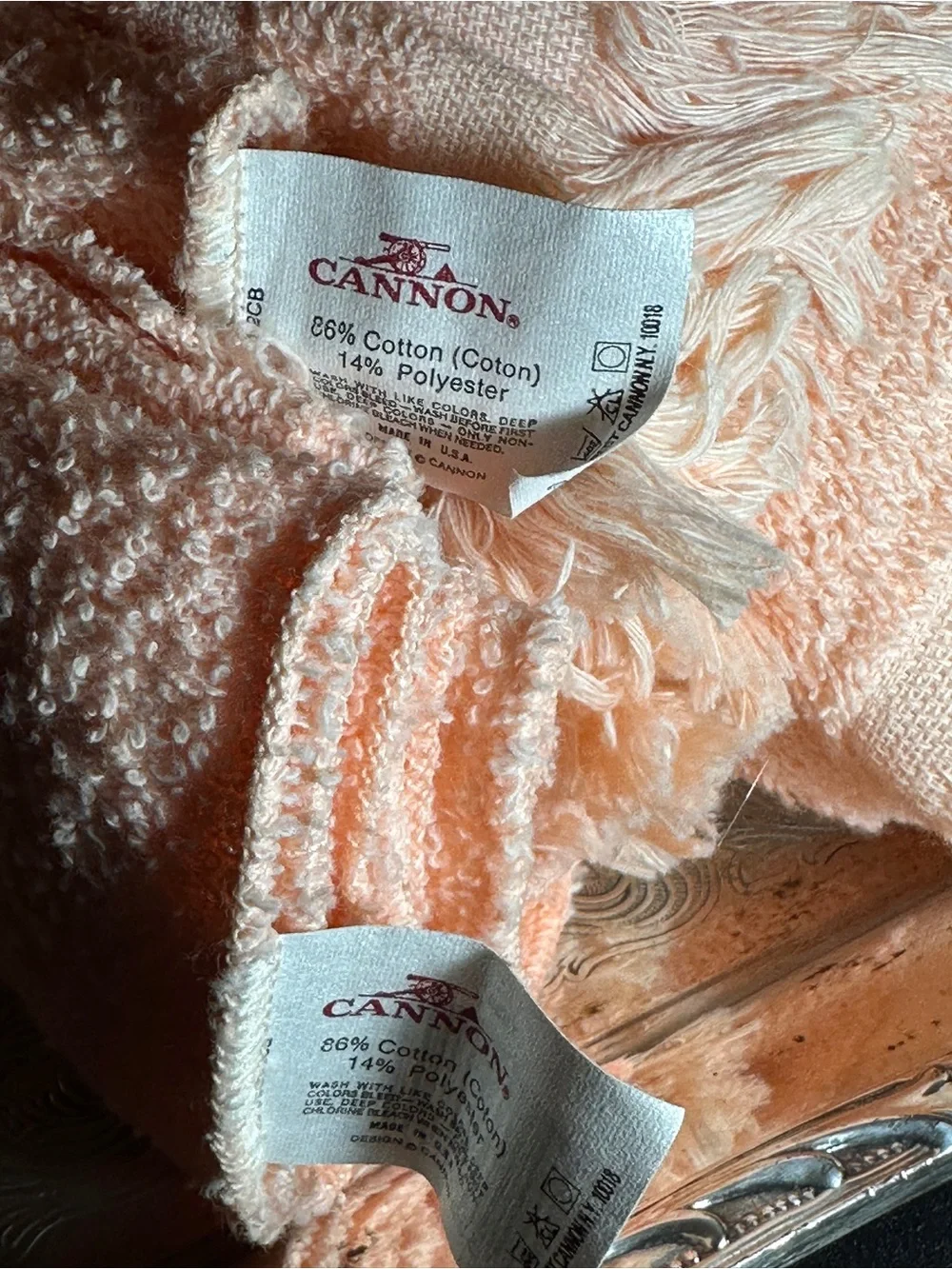 Vintage Franco x Fieldcrest Cannon Towel Set – Made in USA – Crisp Tag / Unused